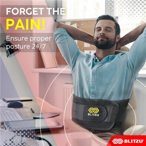 Back Brace for Lower Back Pain, Great for Women and Men With Removable Lumbar - Picture 4 of 7